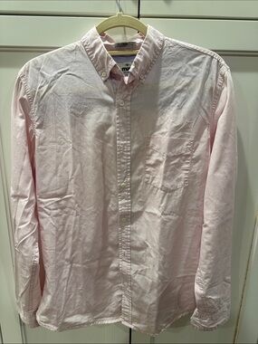 Mavi Men's Light Pink Button-Down Shirt